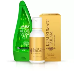 Vasu Aloe Vera Gel & Kumkumadi Tailam (145ml)