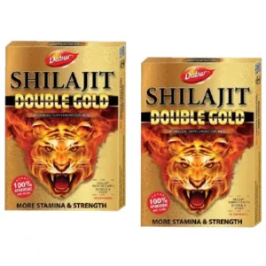 Dabur Shilajit Double Gold (10caps, Pack of 2)