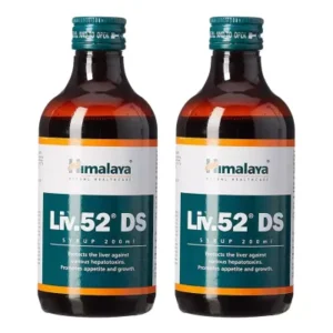 Himalaya Liv 52 DS (Double Strength) Syrup (200ml, Pack of 2)