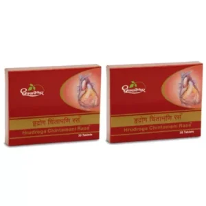 Dhootapapeshwar Hrudaroga Chintamani Ras (30tab, Pack of 2)