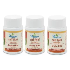 Dhootapapeshwar Arsha Hita Tablets (60tab, Pack of 3)