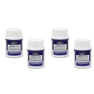 Dhootapapeshwar Saptavimshatika Guggulu (60tab, Pack of 4)