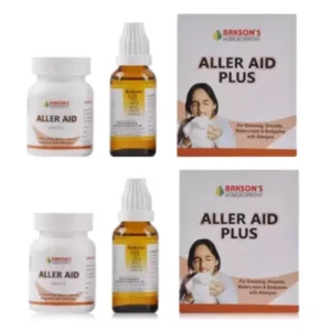 Bakson Aller Aid Plus (Twin Pack) (30ml+75tab) (1Pack, Pack of 2)
