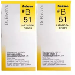Bakson B51 Laryngeal Drops (30ml, Pack of 2)