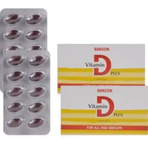 Bakson Vitamin D Plus Capsules (50caps, Pack of 2)