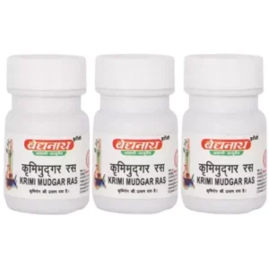 Baidyanath Krimimudgar Ras (40tab, Pack of 3)