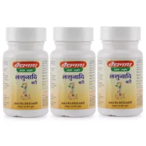 Baidyanath Lashunadi Vati (80tab, Pack of 3)