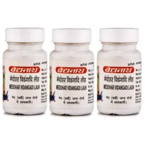Baidyanath Medohar Vidangadi Lauh (40tab, Pack of 3)