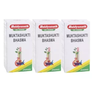 Baidyanath Muktashukti Bhasma (10g, Pack of 3)