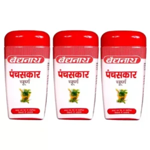 Baidyanath Panchsakar Churna (100g, Pack of 3)