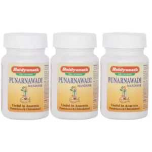 Baidyanath Punarnawadi Mandoor (40tab, Pack of 3)