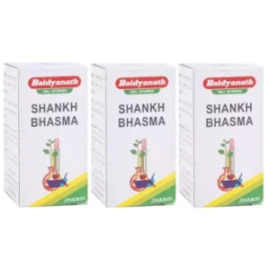 Baidyanath Shankh Bhasma (10g, Pack of 3)