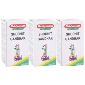 Baidyanath Shodhit Gandhak (10g, Pack of 3)