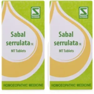 Willmar Schwabe India Sabal Serrulata 1X Tablets (20g, Pack of 2)