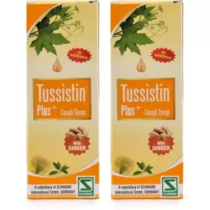 Willmar Schwabe India Tussistin Plus Ginger Cough Syrup (100ml, Pack of 2)