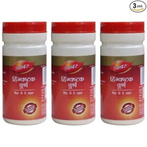DABUR Ayurvedic Hingwashtak Churna, 180 G Pack Of 3