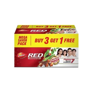 Dabur Red Toothpaste - 150g (Buy 3 Get 1 Free)